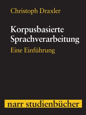 cover image of Korpusbasierte Sprachverarbeitung